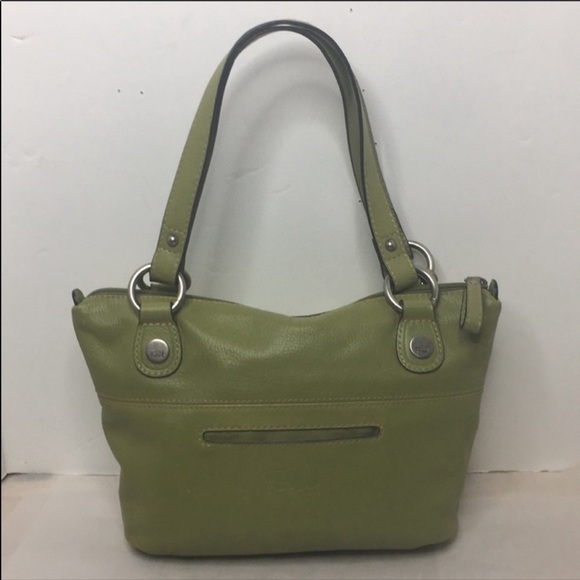Fossil Hanover Top Zip Shoulder Bag Purse Lime - Picture 3 of 13